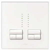 Saklar Rania Dual Dimmers 3 x 250 W VA backboxes with minimum depth of 35mm recommended 86 x 86 x 30.5 in AR or MC