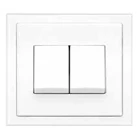 Switch Dual Switch Accessories Rania 2-Way 2 x 10A matching frames in AW 1