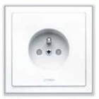 Stop Contact French Socket Rania Euro type E outlet. matching frames. in AW 1