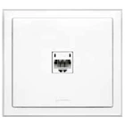 Switch RJ11 Phone Jack-paint 3 Rania Euro type E outlet. black frame. in BB. BC. BN. SB SC. or SN 1